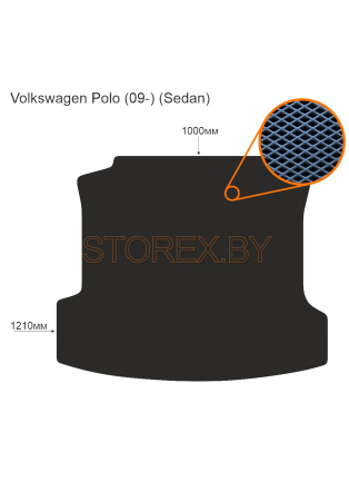 Volkswagen Polo (09-) (Sedan) Багажник copy