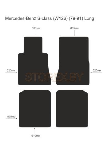Mercedes-Benz S-class (W126) (79-91) Long copy