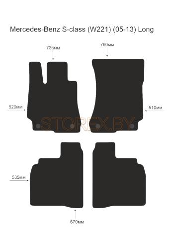 Mercedes-Benz S-class (W221) (05-13) Long copy