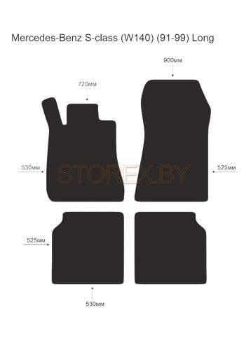 Mercedes-Benz S-class (W140) (91-99) Long copy