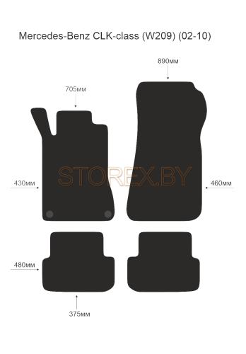 Mercedes-Benz CLK-class (W209) (02-10) copy