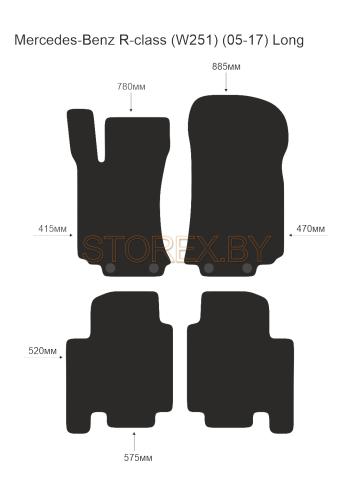 Mercedes-Benz R-class (W251) (05-17) Long copy