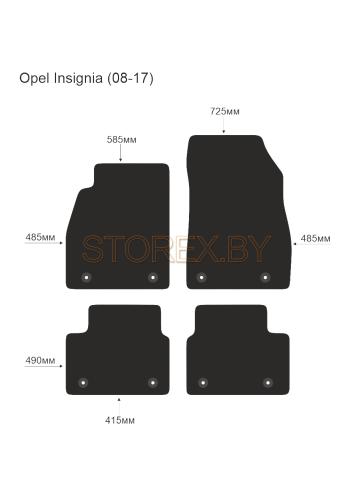 Opel Insignia (08-17) (крепеж 8шт) copy