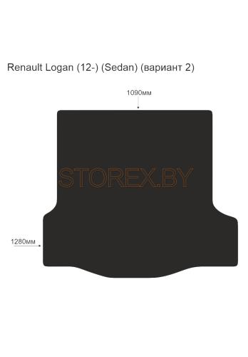 Renault Logan (12-) (Sedan) Багажник (вариант 2) copy