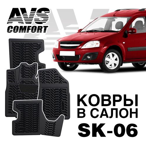 01Комплект Lada Largus 2012 салон 2 ряда 3D с подпятником