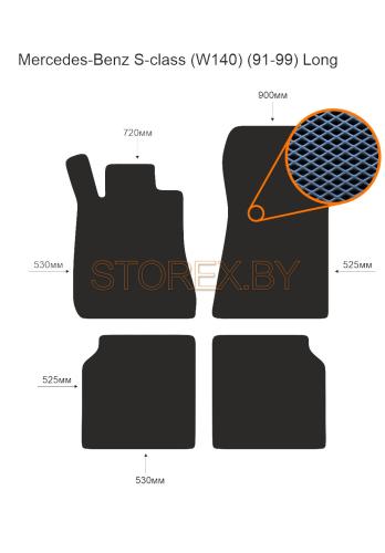 Mercedes-Benz S-class (W140) (91-99) Long copy