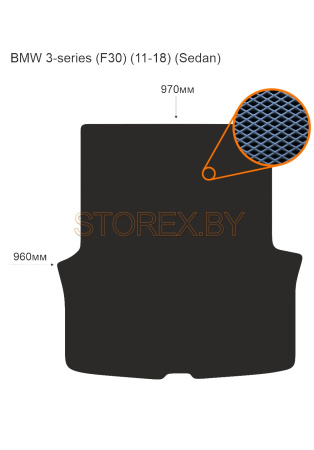 BMW 3-series (F30) (11-18) (Sedan) Багажник copy
