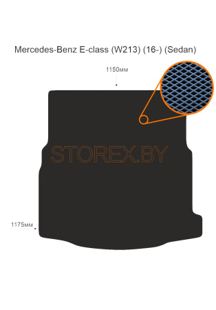 Mercedes-Benz E-сlass (W213) (16-) (Sedan) Багажник copy