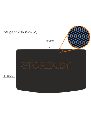 Peugeot 206 (98-12) Багажник copy
