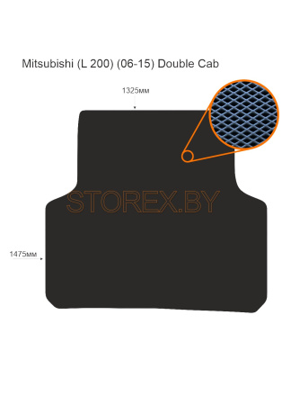 Mitsubishi (L 200) (06-15) Double Cab Багажник copy