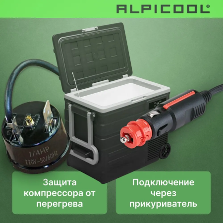 Автохолодильник Alpicool U65 (12/24)